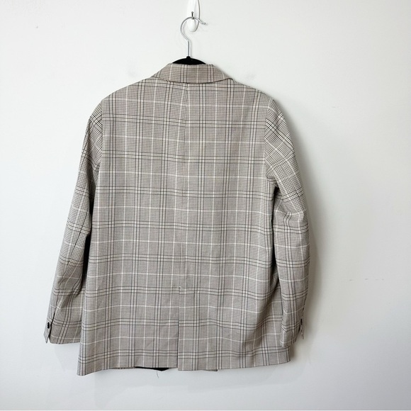 Zara Plaid Double-Breasted Blazer - Picture 3 of 7
